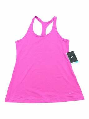 Nike Womens L. Dri Fit Fuscia Tanktop